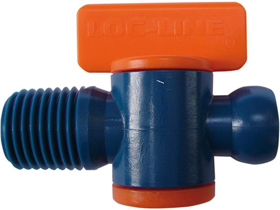 LOC-LINE Abstellhahn 2-teilig für Kühlmittelschlauch 1/2" NPT-Außengewinde
