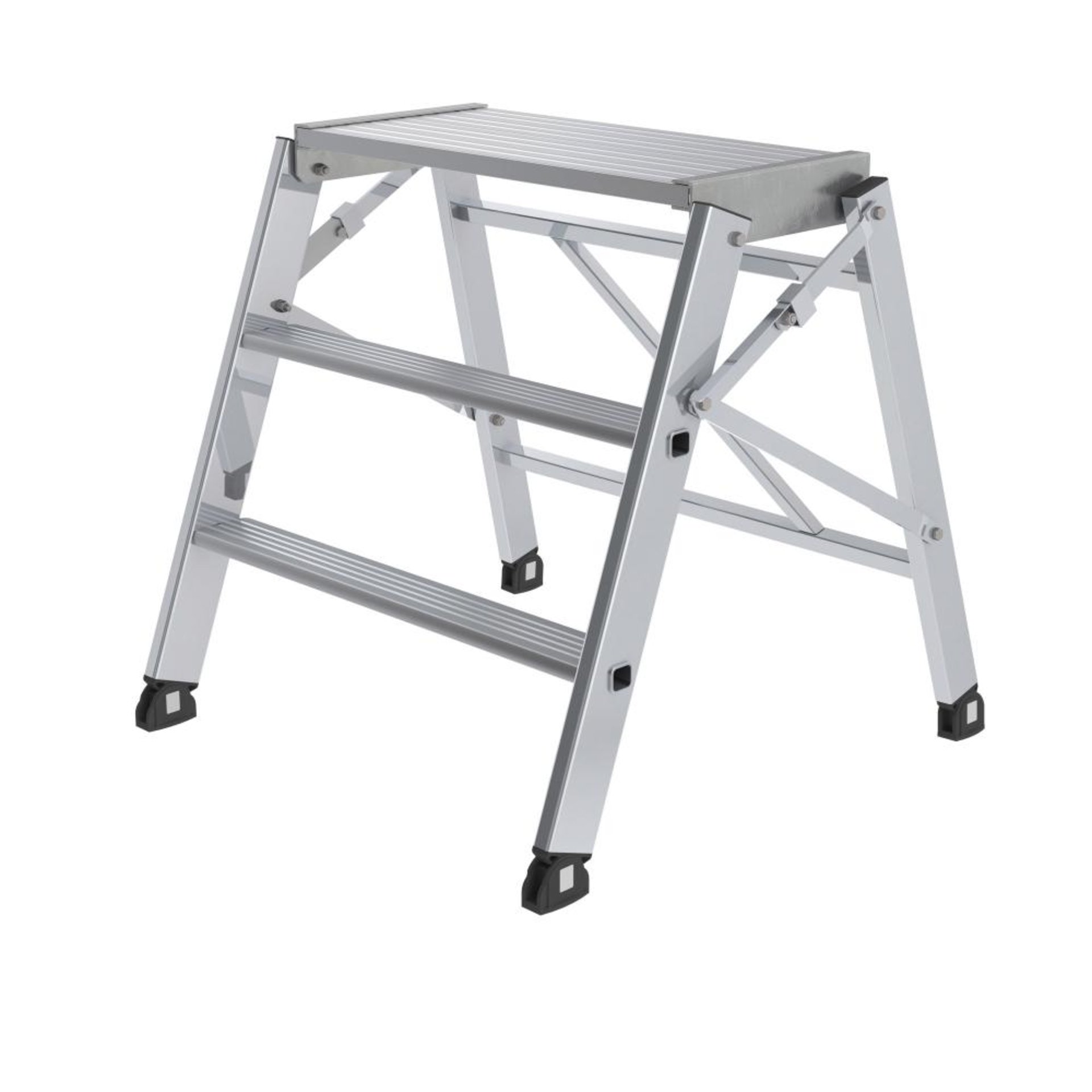 Aluminium-Arbeitspodest, klappbar, einseitig begehbar