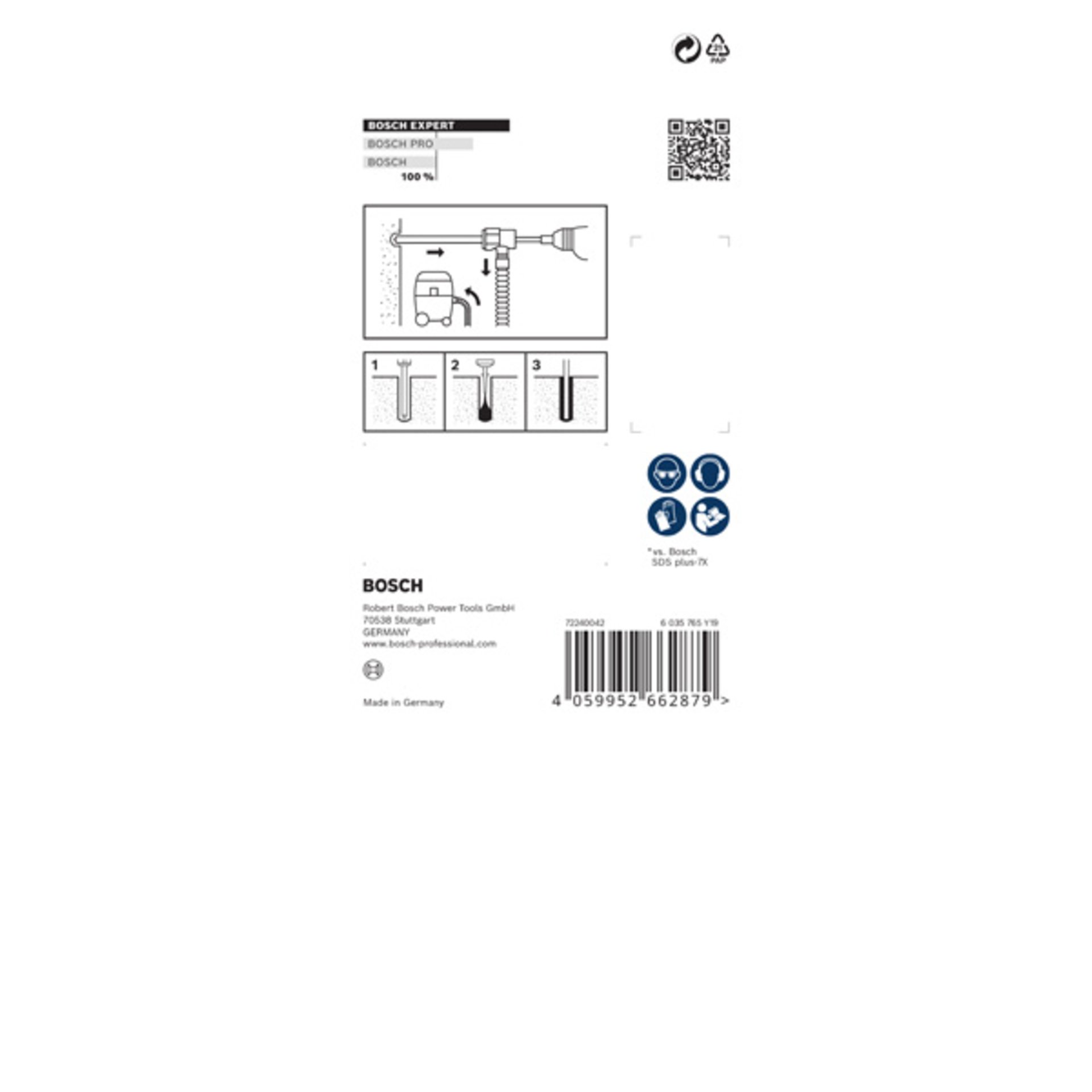 EXPERT SDS Clean plus-8X Hammerbohrer-Set 6 x 100 x 225 mm