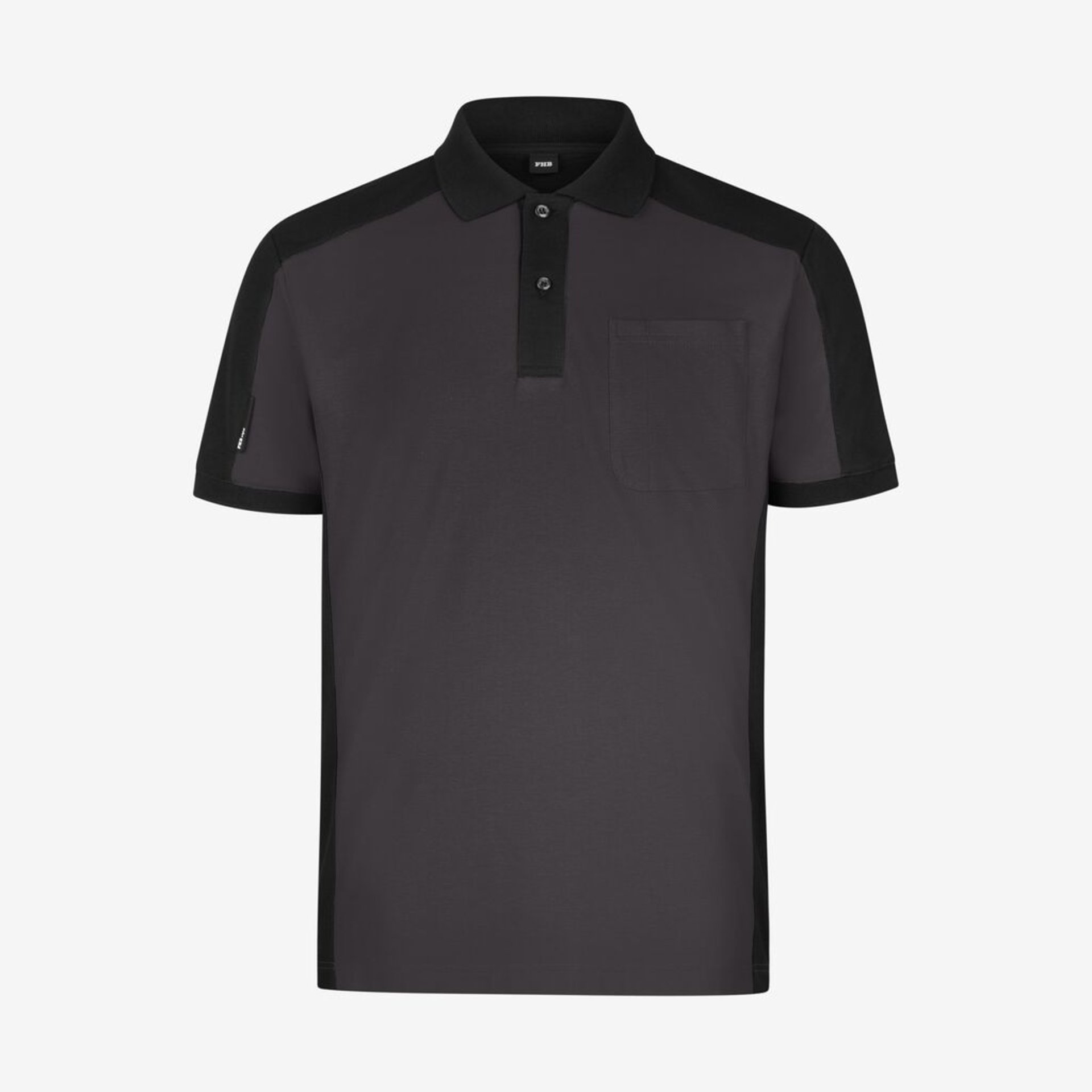 KONRAD Polo-Shirt zweifarbig anthrazit-schwarz Gr. 2XL