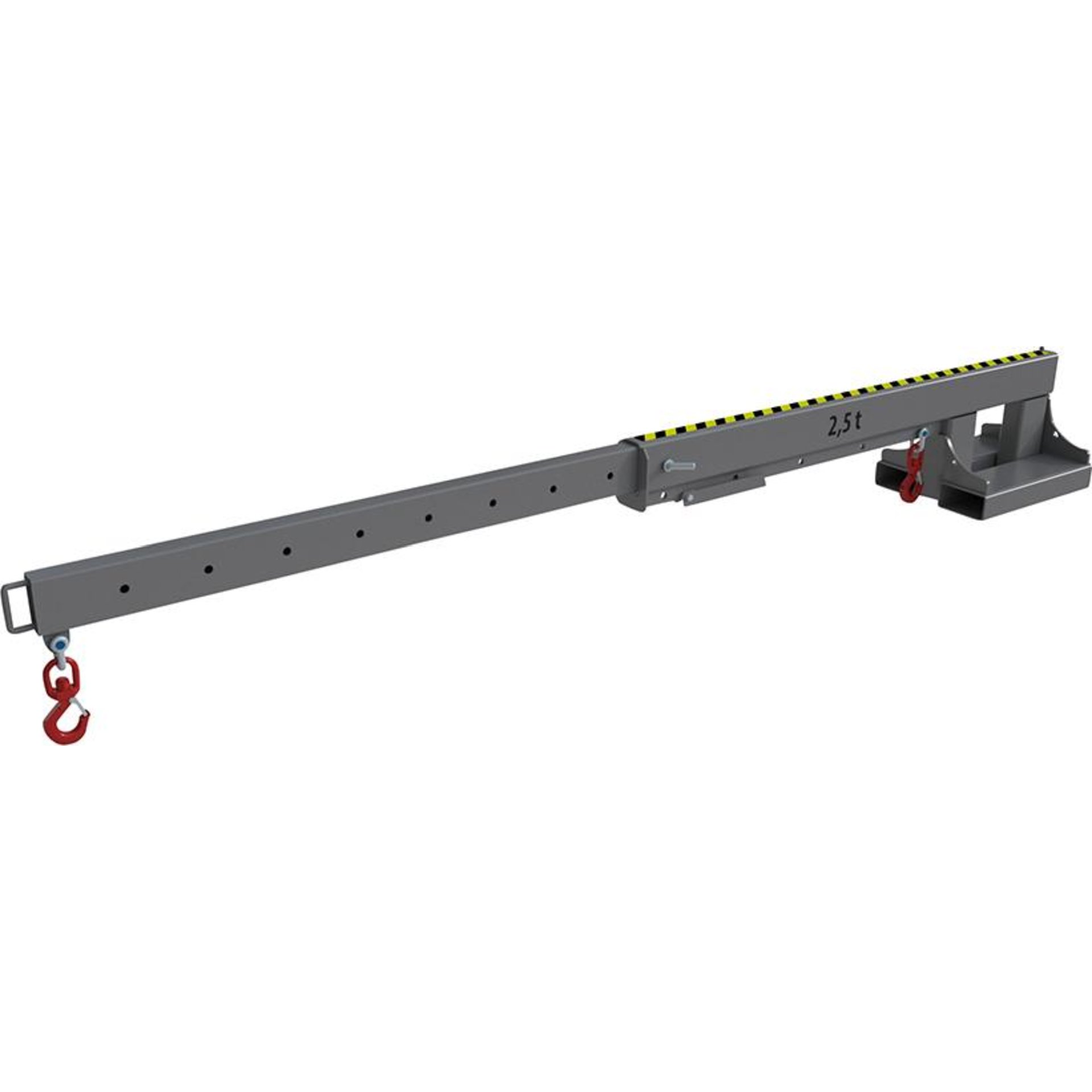 Teleskop-Lader KT 2,5 lackiert, Mausgrau 2160x490x480mm