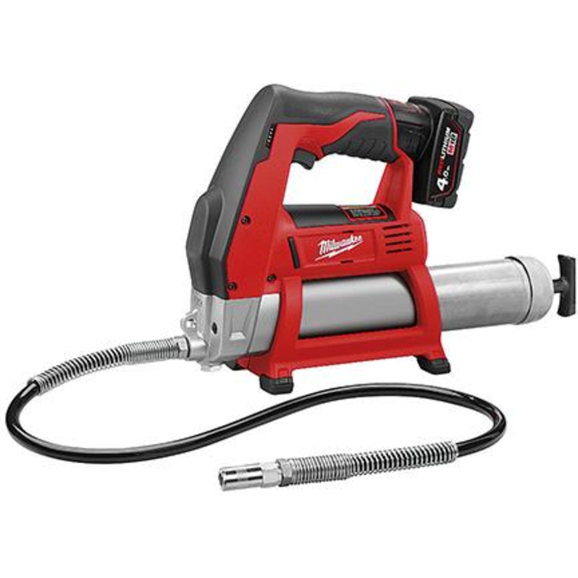 Akku-Fettpresse M12GG-401B Milwaukee 1x12,0 V 4,0 Ah Ladegerät C12 C Tasche