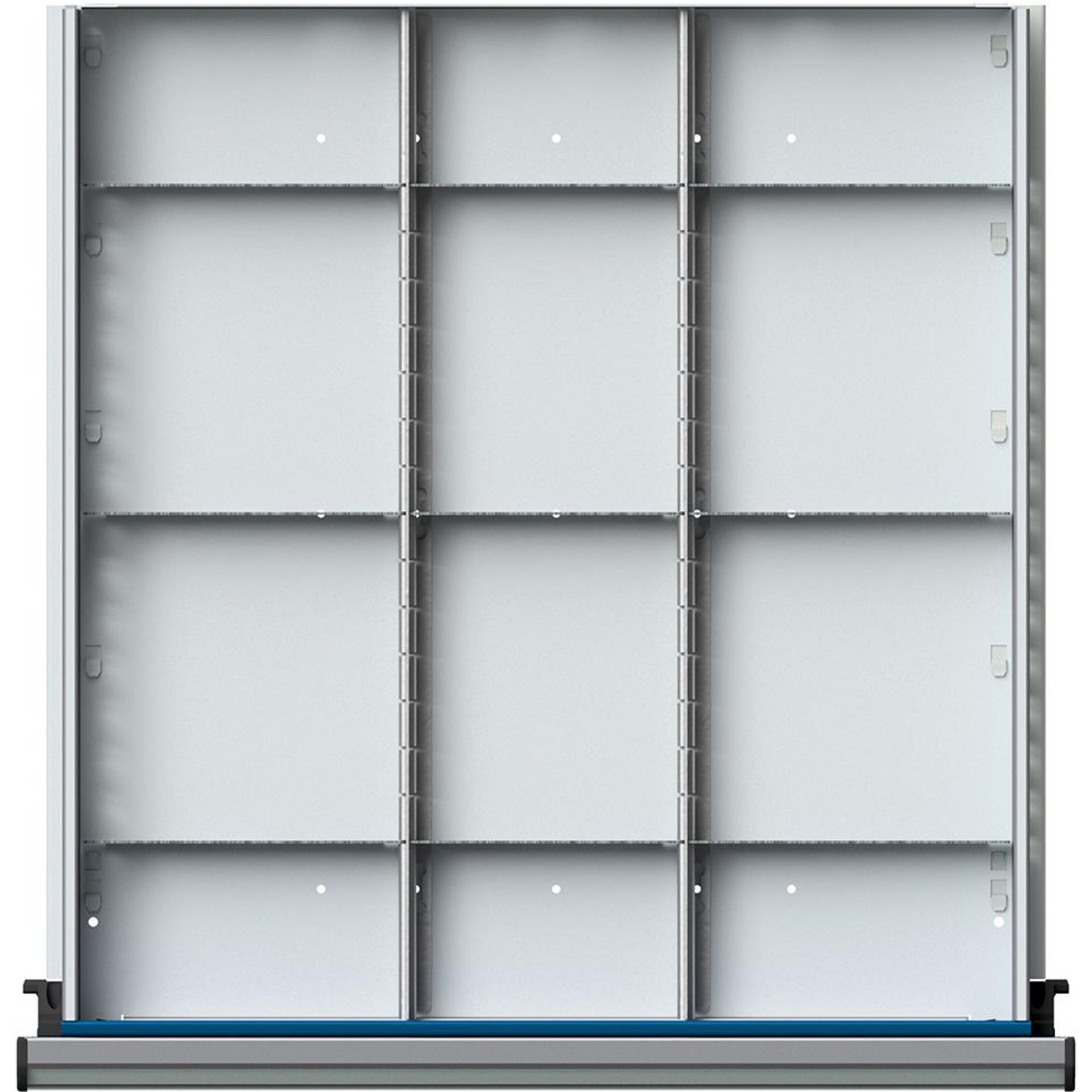Schubladeneinteilungssatzfür FH 90-150mm 1/3 Teilung f.Schublade B500xT540 mm
