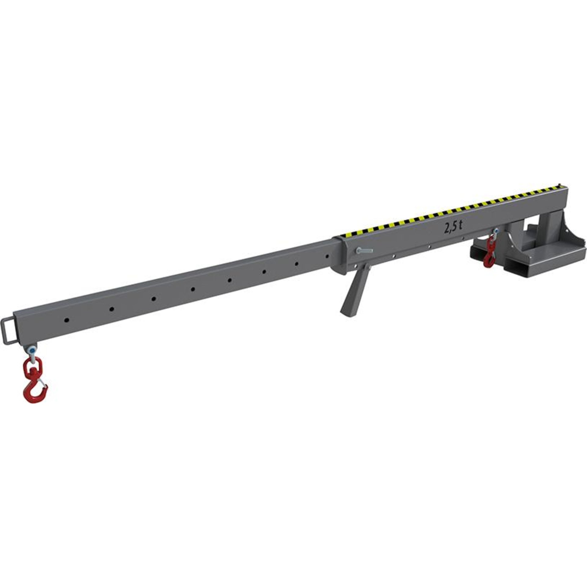 Teleskop-Lader KT 2,5 lackiert, Mausgrau 2160x490x480mm