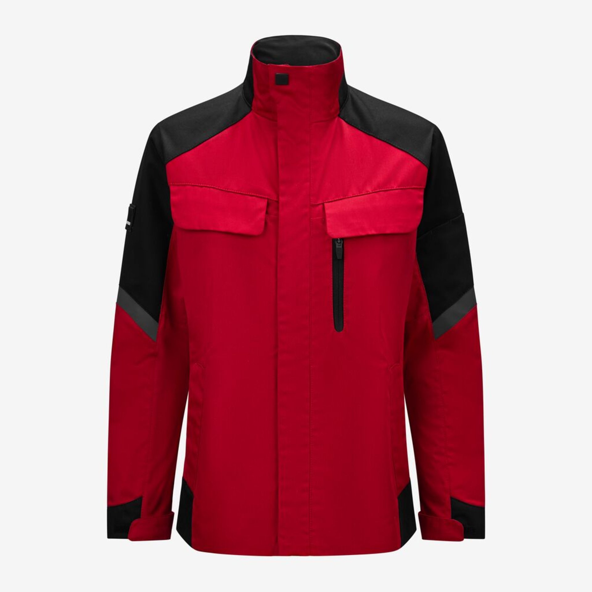 ANDREA Arbeitsjacke Damen rot-schwarz XL