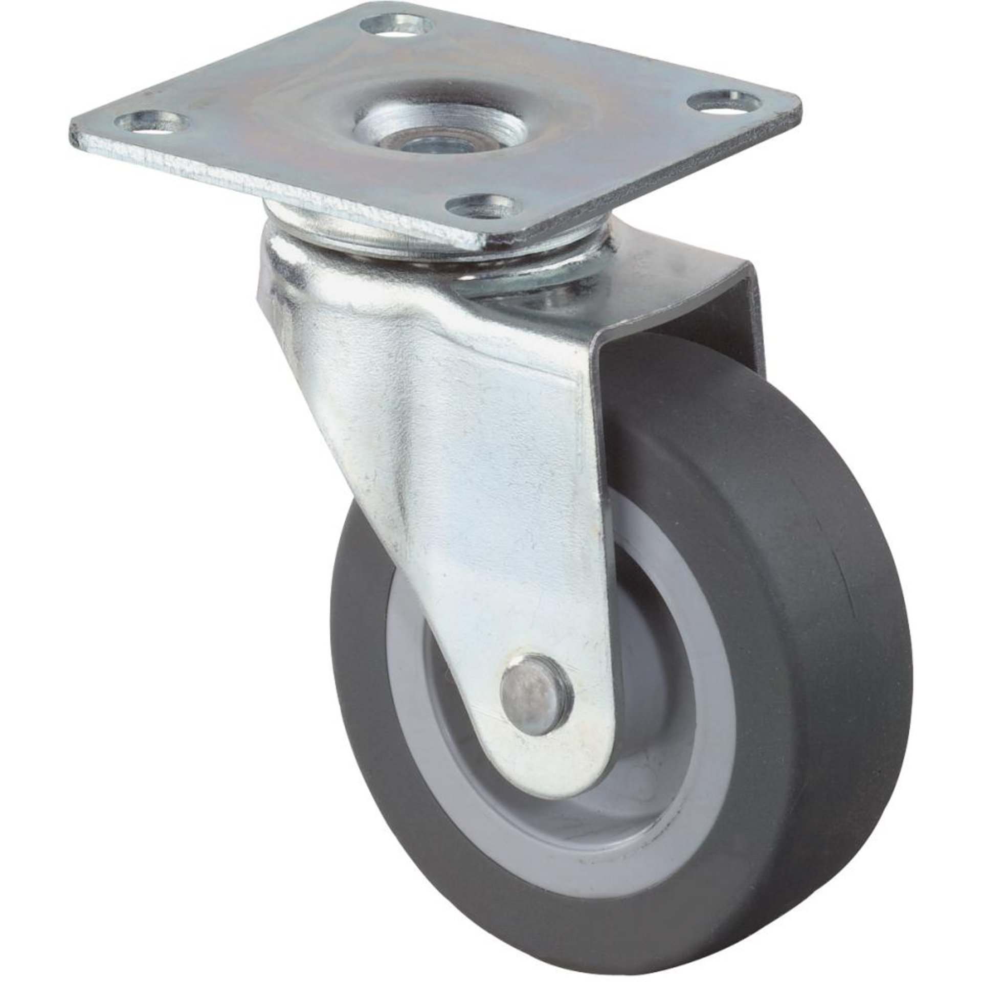 Lenkrolle 50mm 47x47mm Platte,GL,Gummirad F26.051 BS ROLLEN