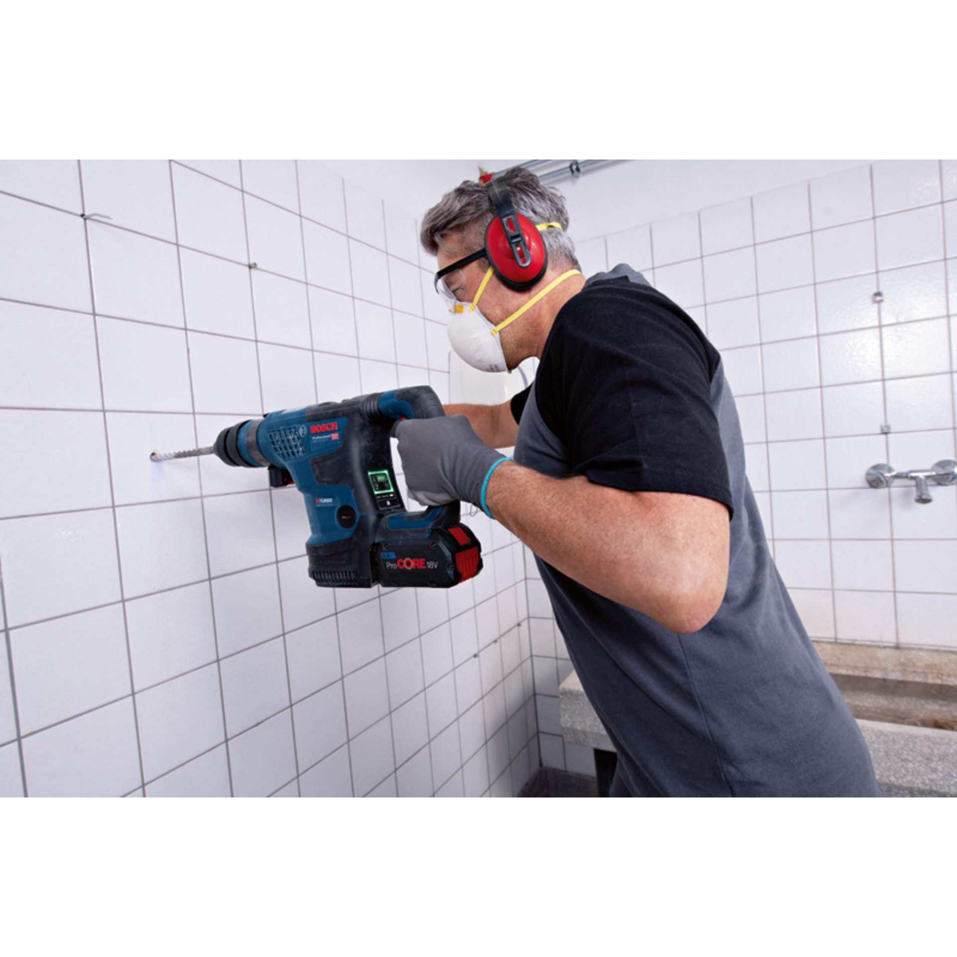 Akku-Bohrhammer BITURBO mit SDS plus GBH 18V-34 CF