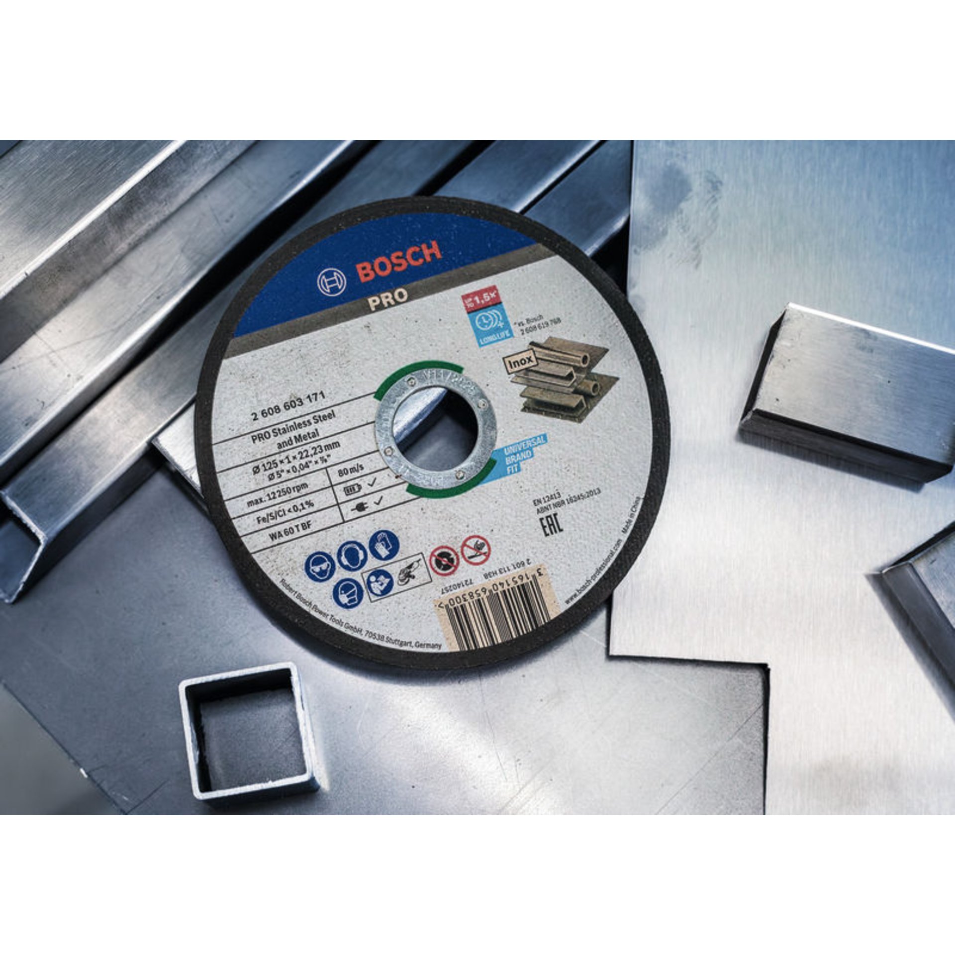 PRO Stainless Steel and Metal Trennscheibe, 115 x 1 x 22.23 mm, gerade, 10-tlg.