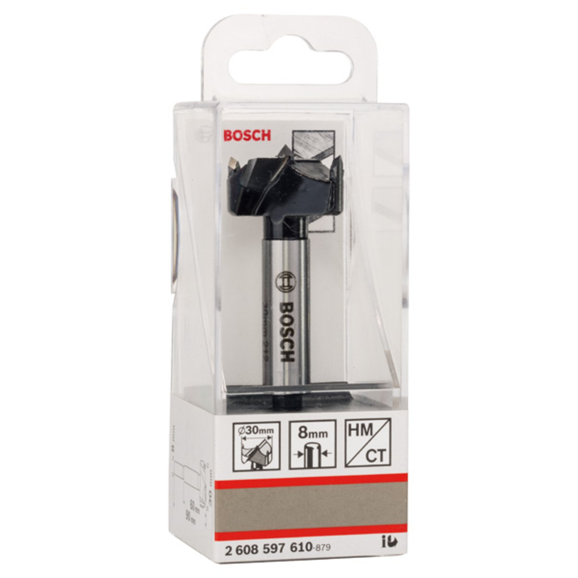 Kunstbohrer HM, 30 x 90 mm, d 8 mm