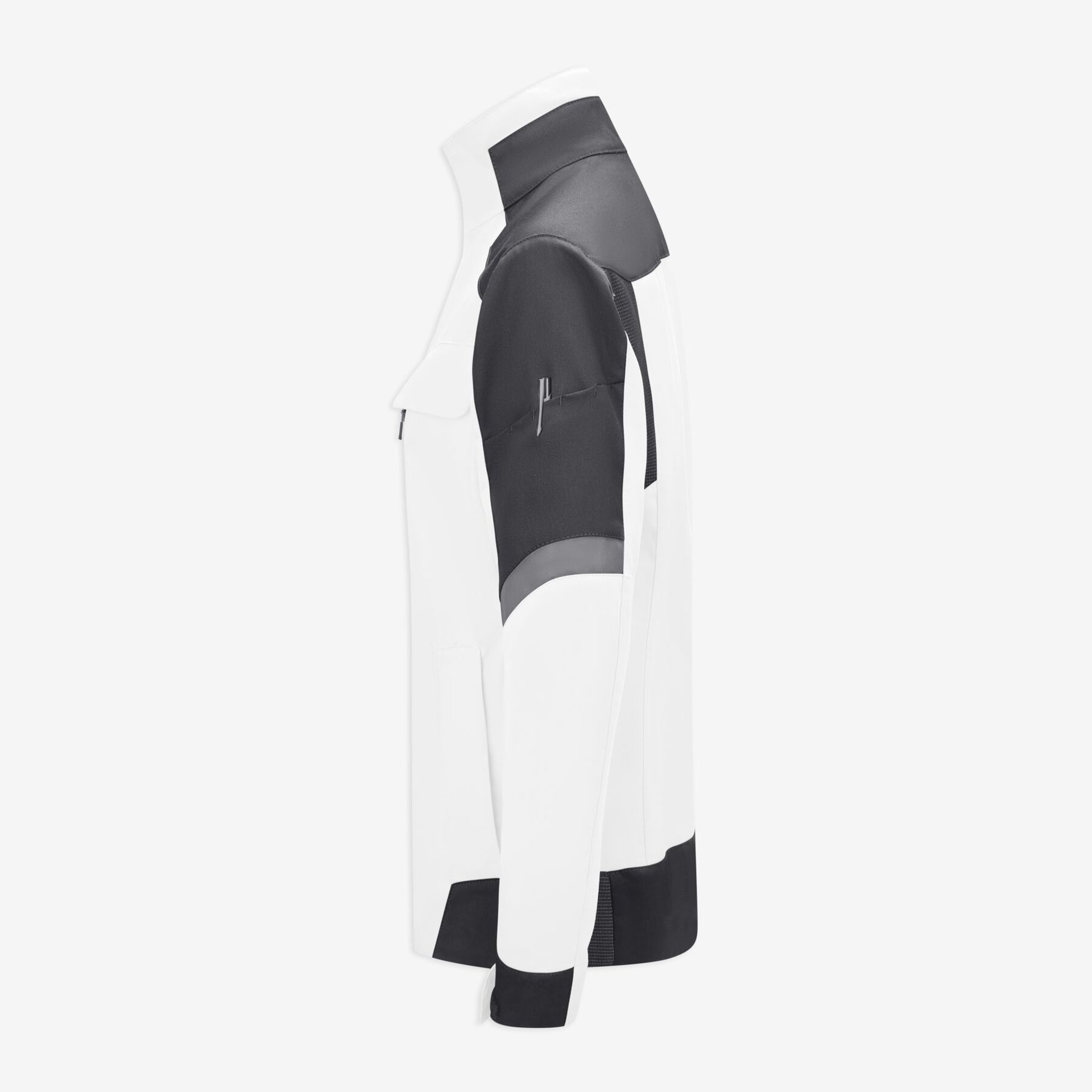 ANDREA Arbeitsjacke Damen weiß-anthrazit S