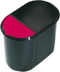 Papierkorb Duo-System schwarz/rot