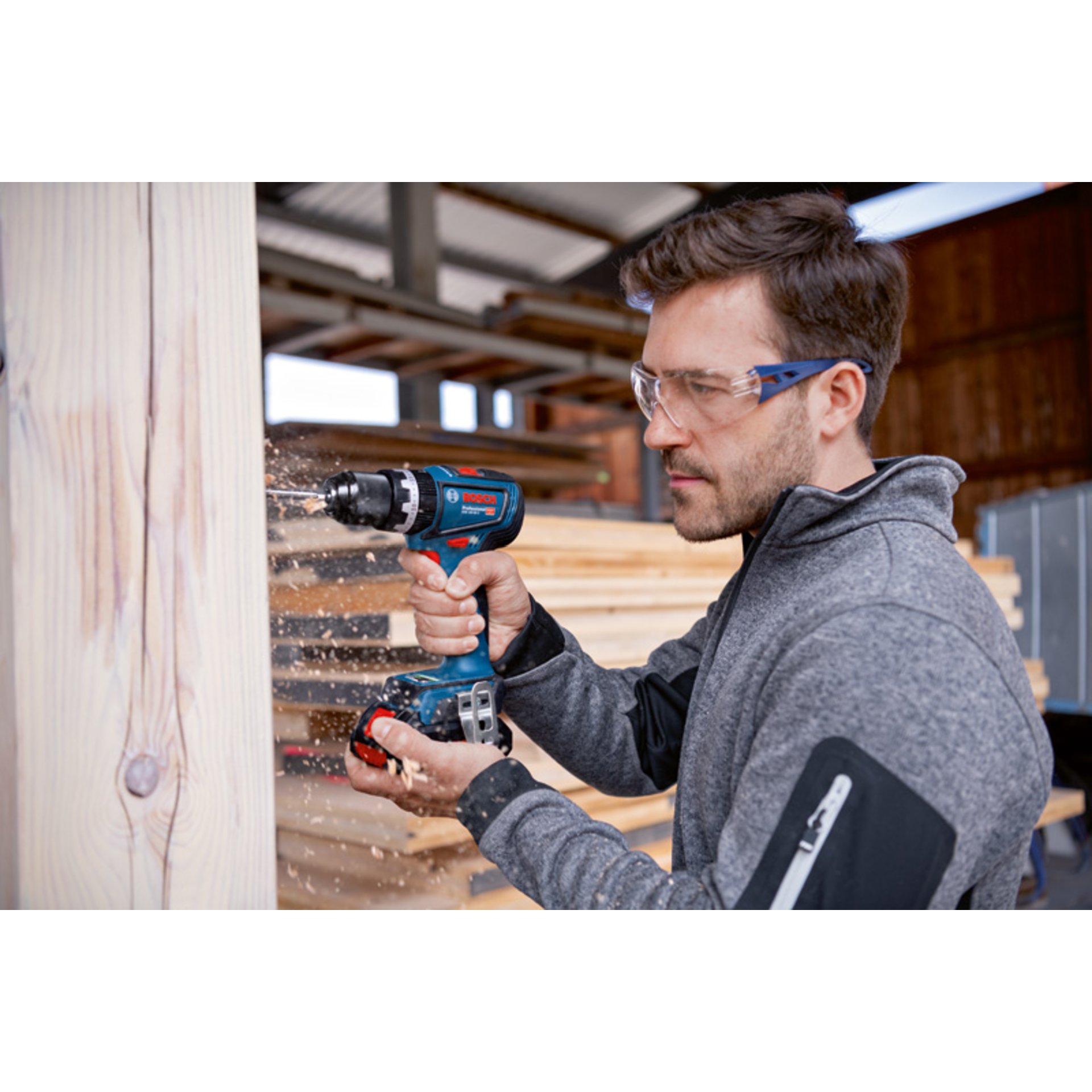 Akku-Schlagbohrschrauber GSB 18V-90 C, 2 Akku GBA 18V 5.0Ah, Ladg. u. L-BOXX