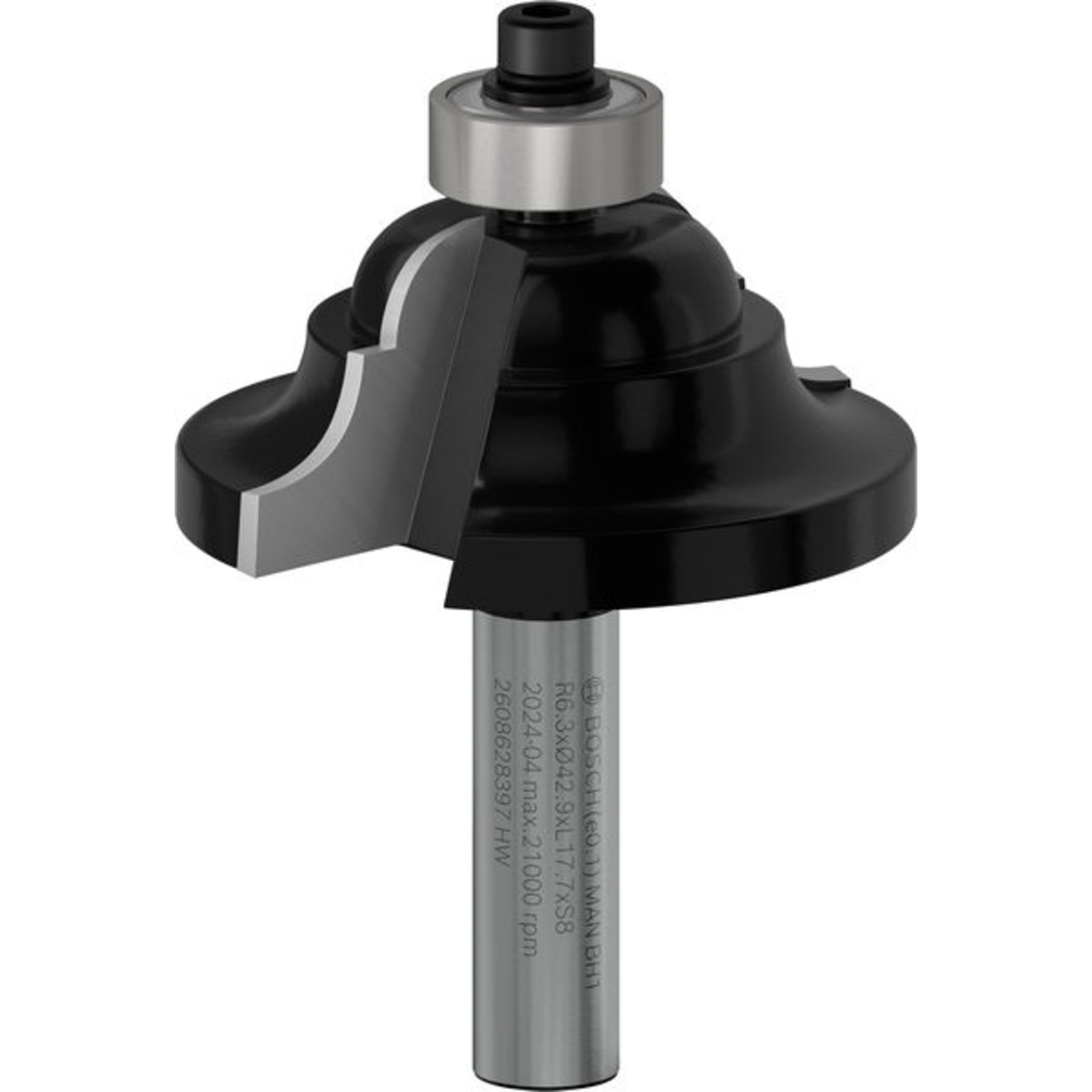 PRO Profilnutfräser, R 6,3, Schaft 8 mm