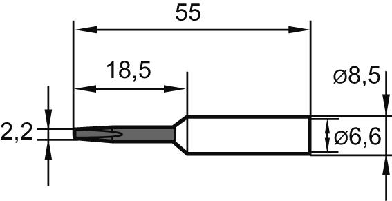 Ersa Lötspitze meißelförmig 0832EDLF 3,2mm SB