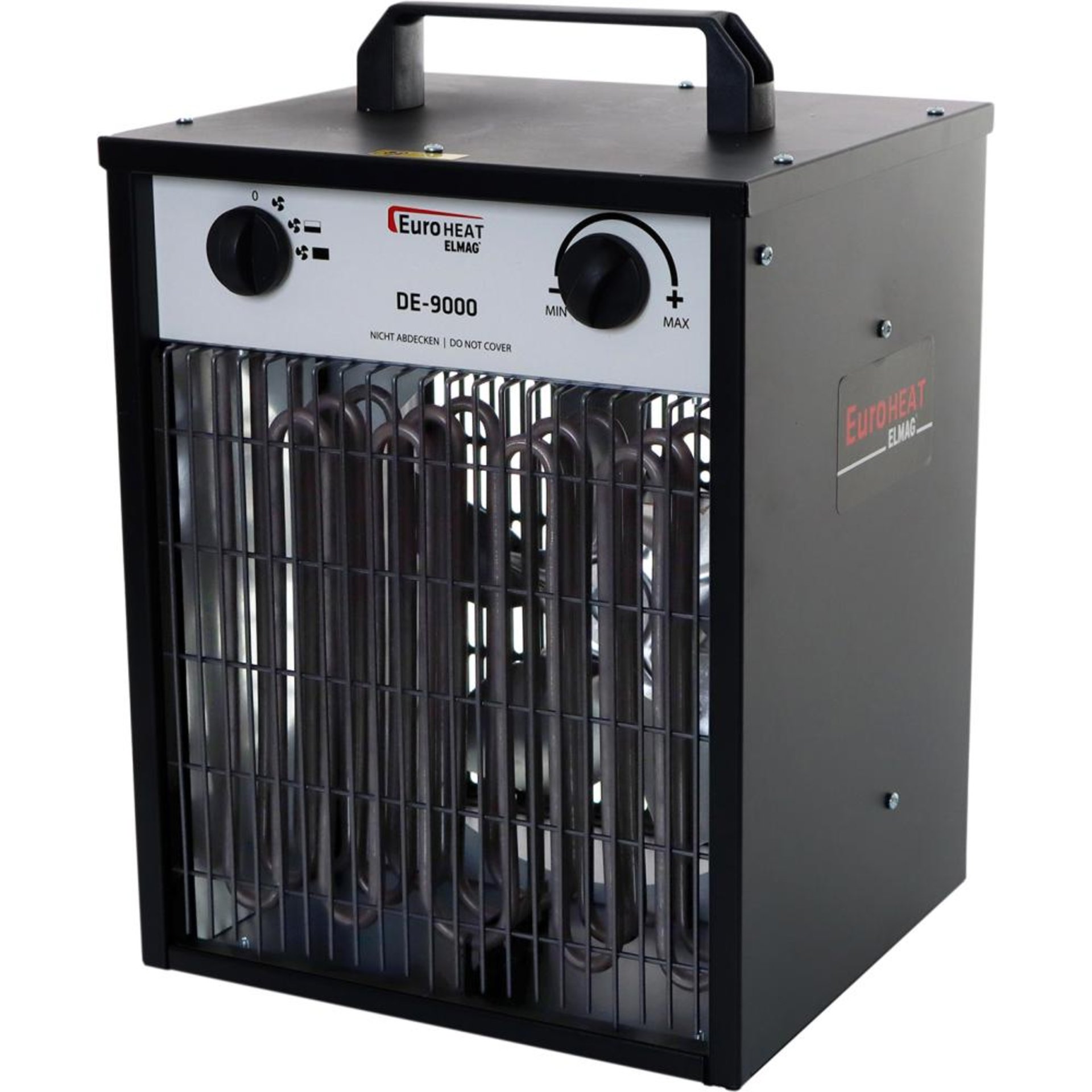Elektro-Heizgerät Euroheat DE9000 9 kW 400 V - 708 m³/h B300xT355xH490 mm