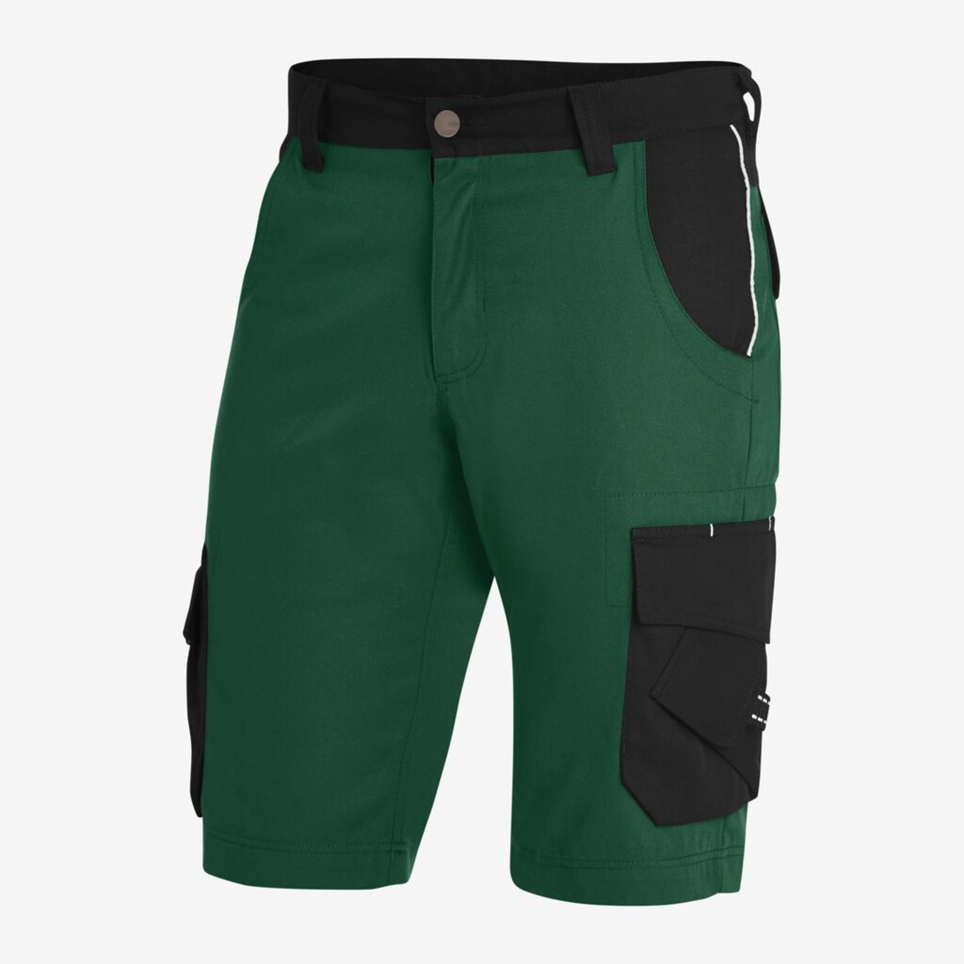 THEO Bermuda kurze Arbeitshose grün-schwarz Gr. 62