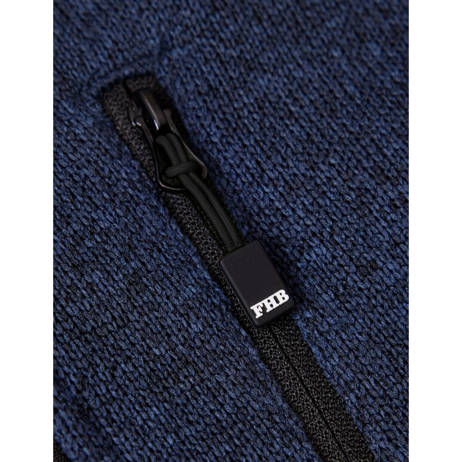 PATRICK Strick-Fleece-Troyer marine-schwarz Gr. M