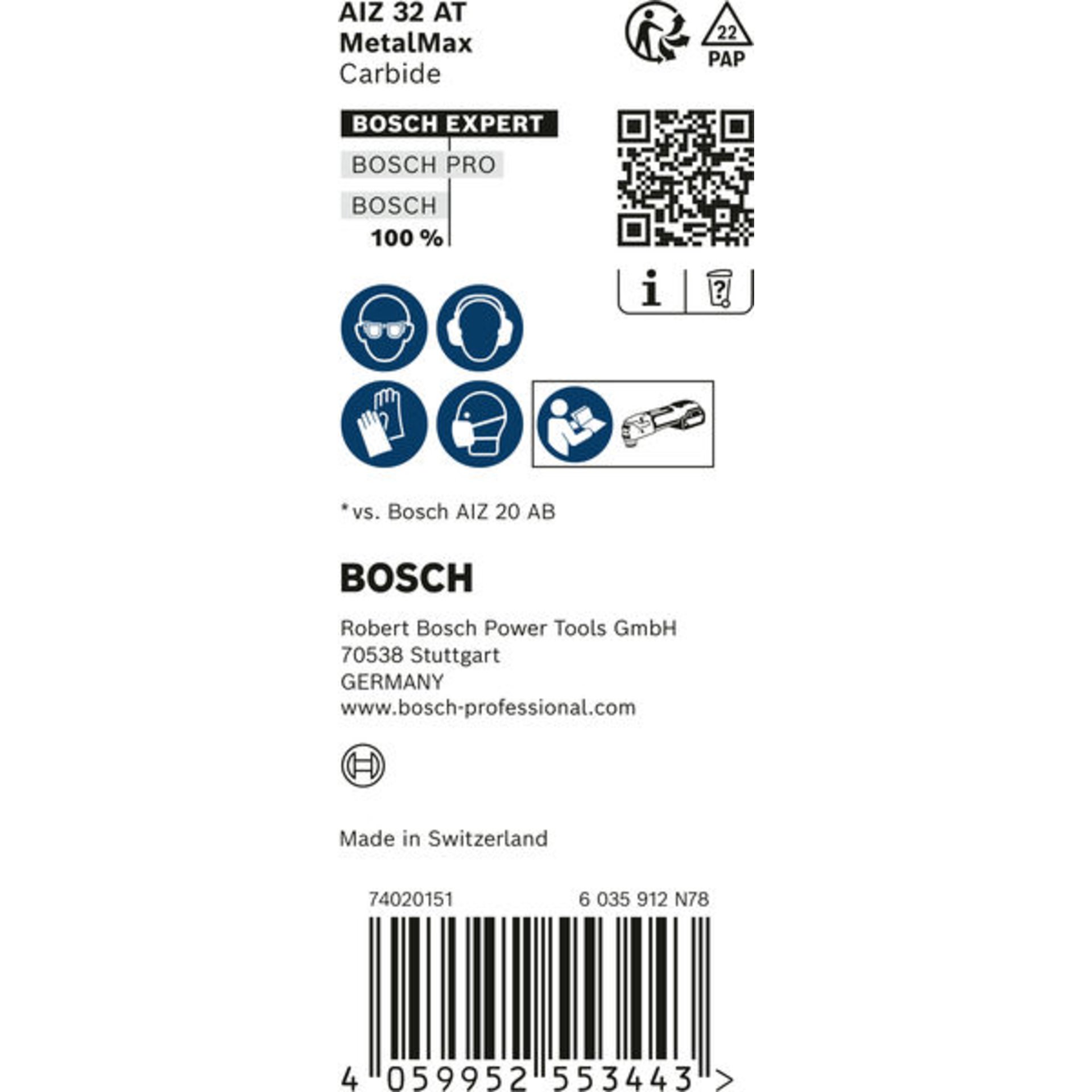 Expert MetalMax AIZ 32 AIT Blatt für Multifunktionswerkzeuge, 40x32 mm, 10 Stk.