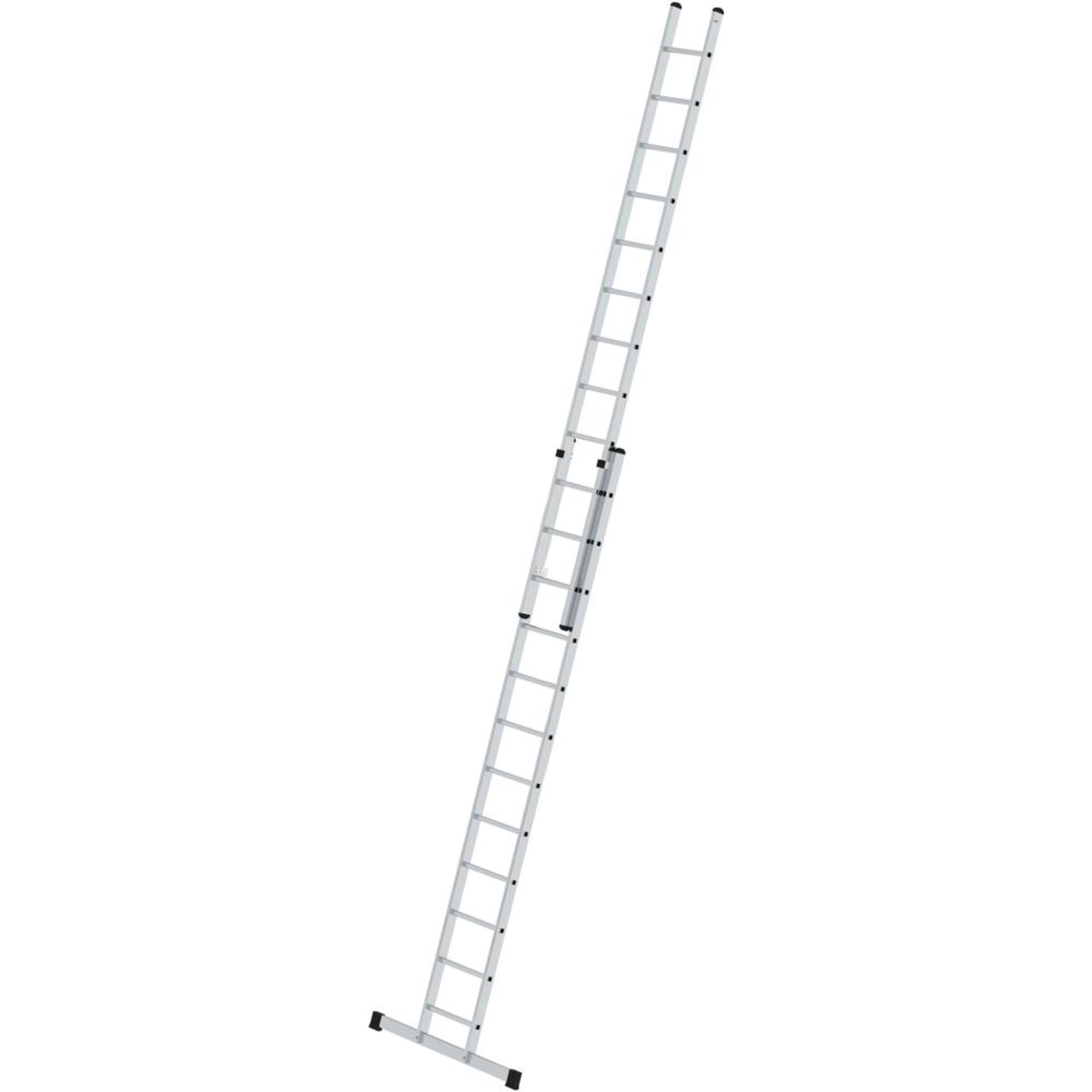 Alu-Schiebeleiter 2x12 Sprossen Leiterlänge 3,62m eingef.Arbeitshöhe bis 7,20 m