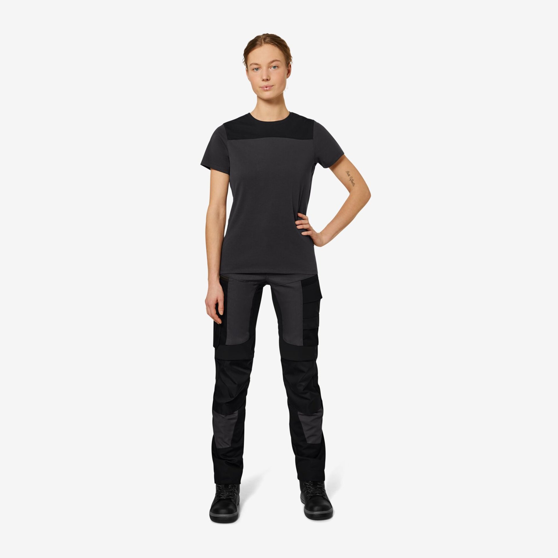 KIRA T-Shirt Damen anthrazit-schwarz 4XL