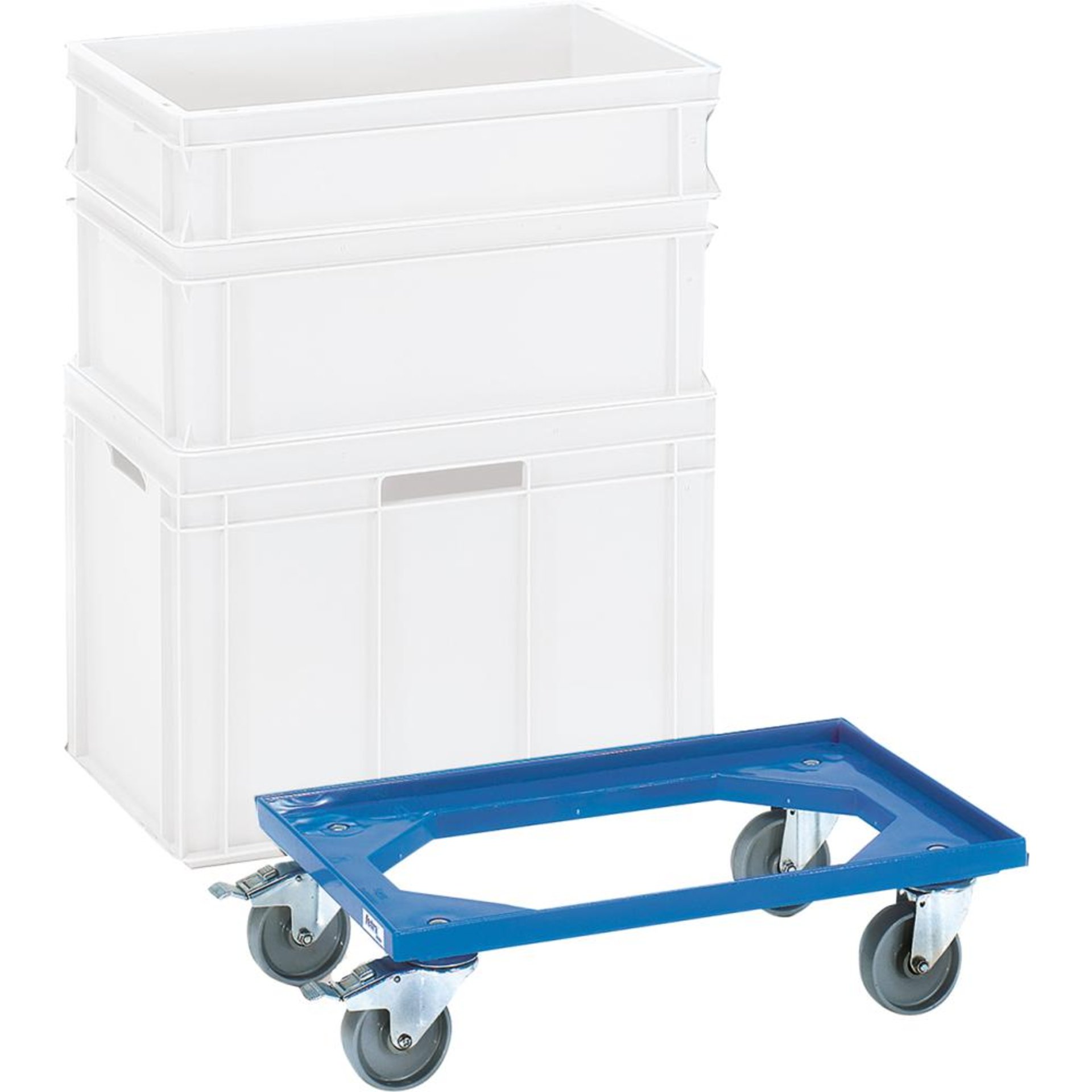 Eurokasten-Roller 13590 250kg 605x405mm Kst.bl fetra