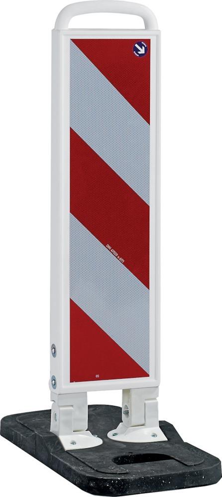 Klappbake weiß 750mm Fuß schwarz RA1 R L Klappbake weiß 750mm Fuß schwarz RA1 R L