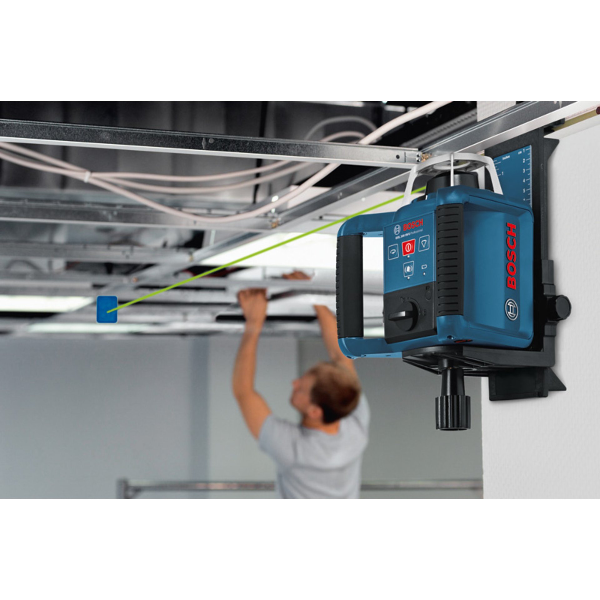 Rotationslaser GRL 300 HVG, 2 x Batterie LR20 1,5V im Handwerkerkoffer