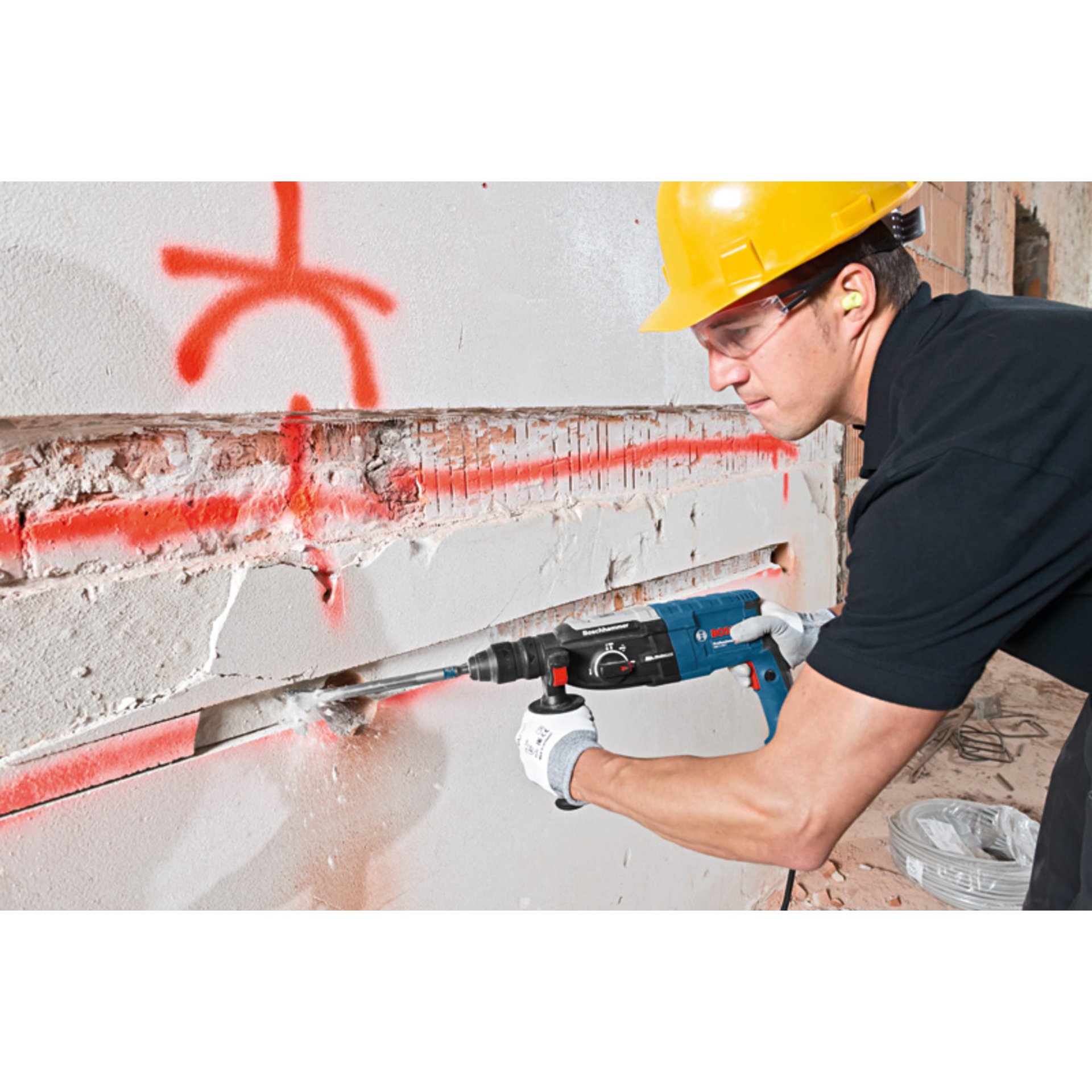 Bohrhammer mit SDS plus GBH 2-28 F im Handwerkerkoffer