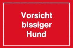 Warnschild 250x150mm Vorsicht bissiger Hund