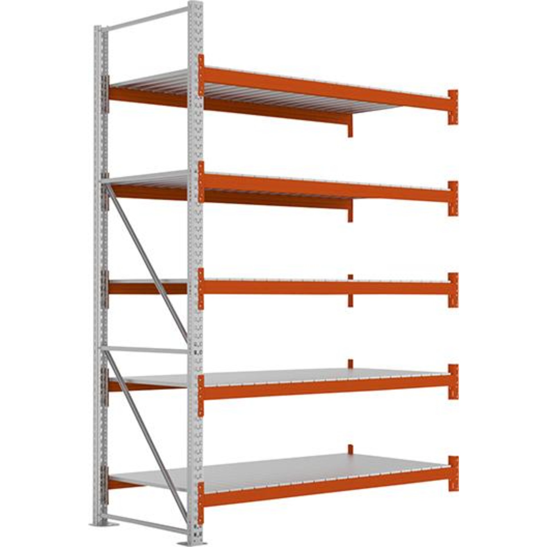 Großfachregal MULTIPAL S B2225xT1100xH3300 mm Anbaufeld 5 Böden Fachlast 1700kg