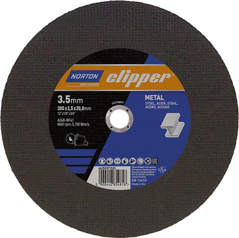 NORTON clipper Trennscheibe Metall A24R-300x3,5x20mm