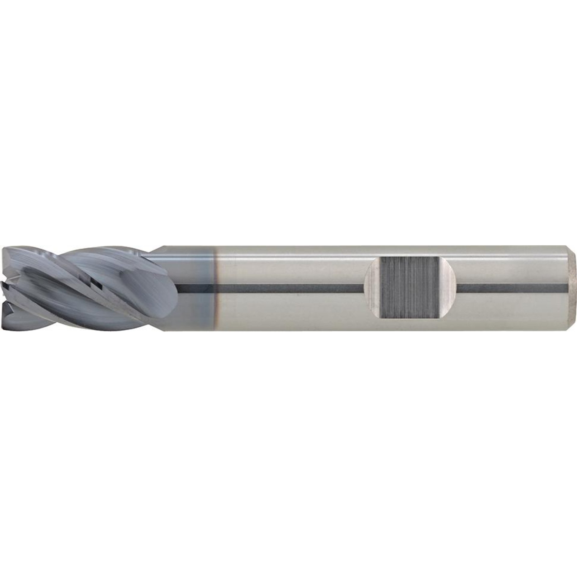 Schaftfräser VHM HPC kurzTiAlN Typ INOX Z4 Eckfase35/38Grad Schaft HB Werksnorm 6mm FORMAT