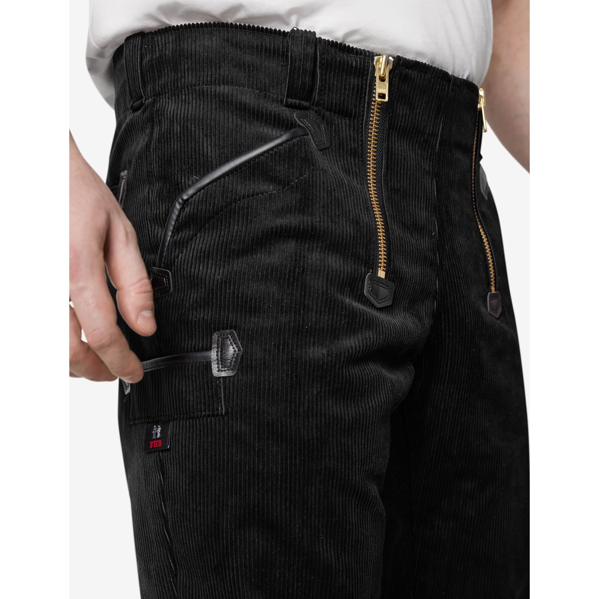 FALK Zunfthose Genuacord schwarz 64