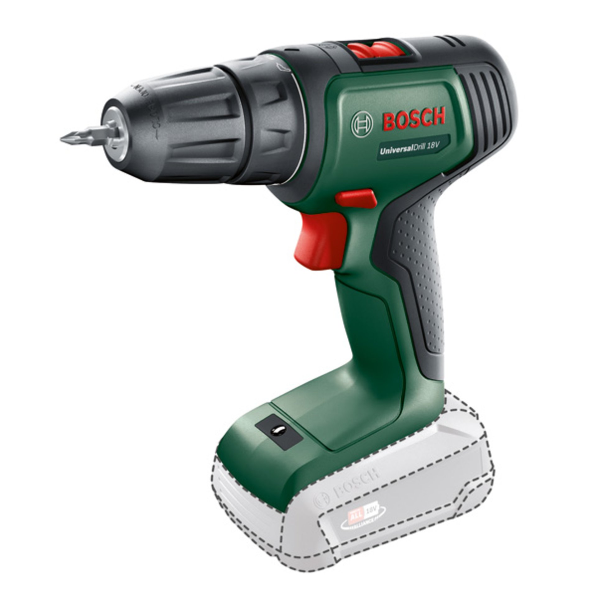 Akku-Bohrschrauber UniversalDrill 18V ohne Akkupack