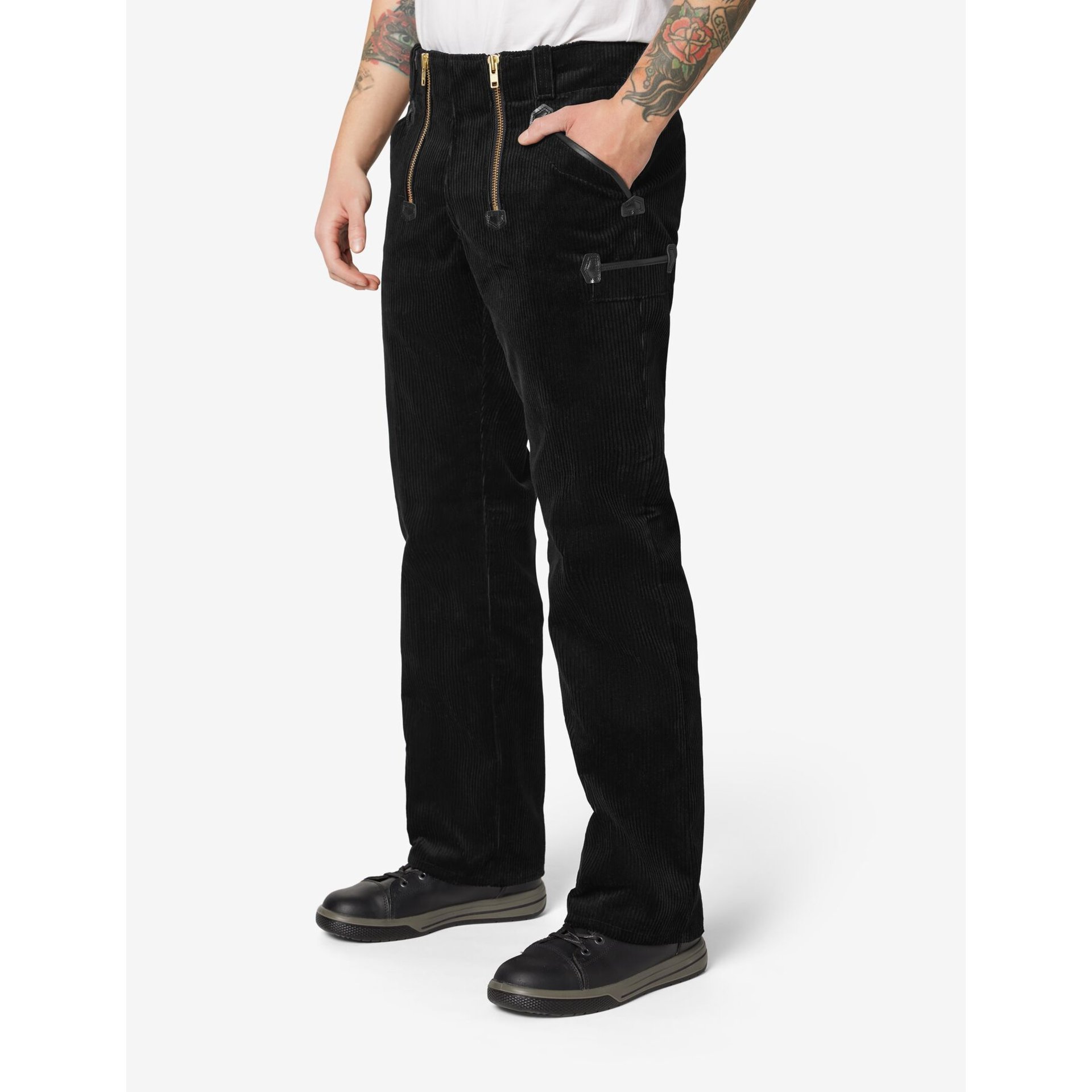 PETER Zunfthose Trenkercord Dreidraht schwarz 50