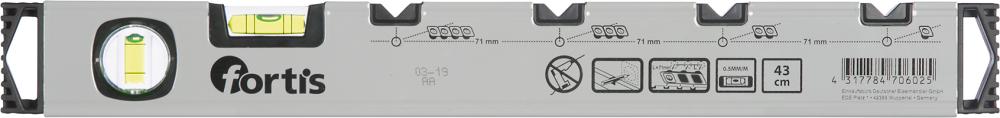 Fortis Wasserwaage Elekrtiker  43cm