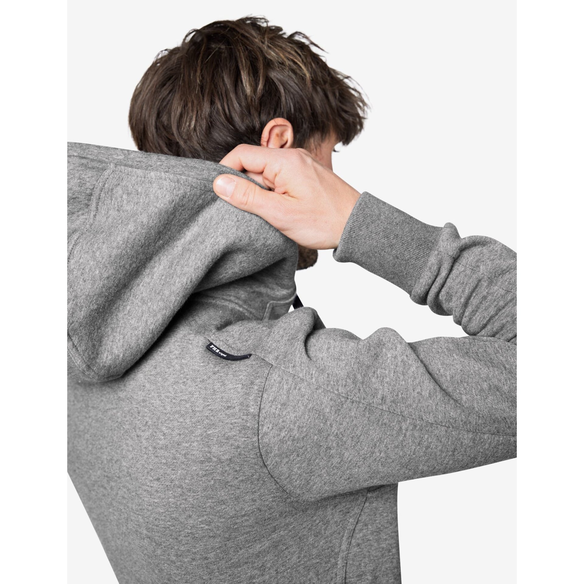 BENNO Sweater-Jacke mit Kapuze grau 2XL