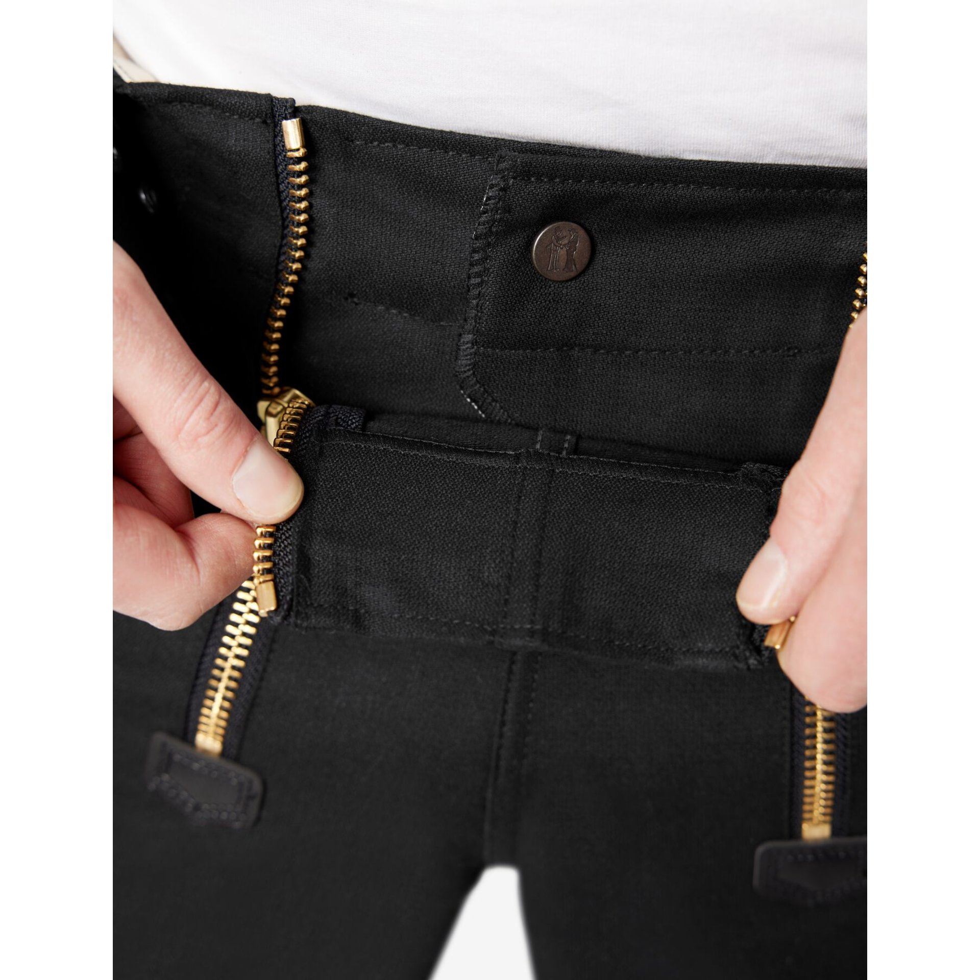 WIM Zunft-Shorts Rips-Moleskin schwarz 42
