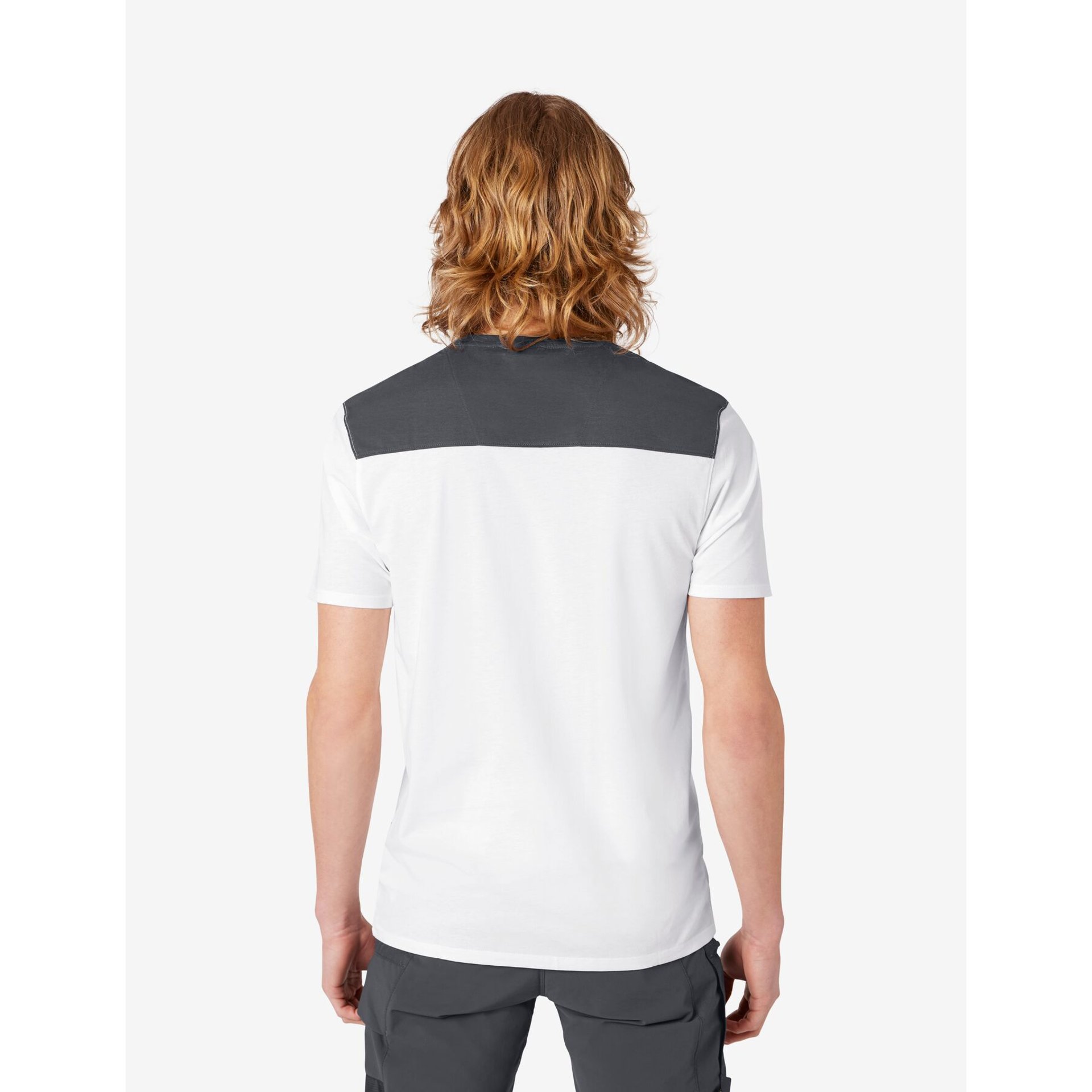 KNUT T-Shirt Herren weiß-anthrazit 2XL