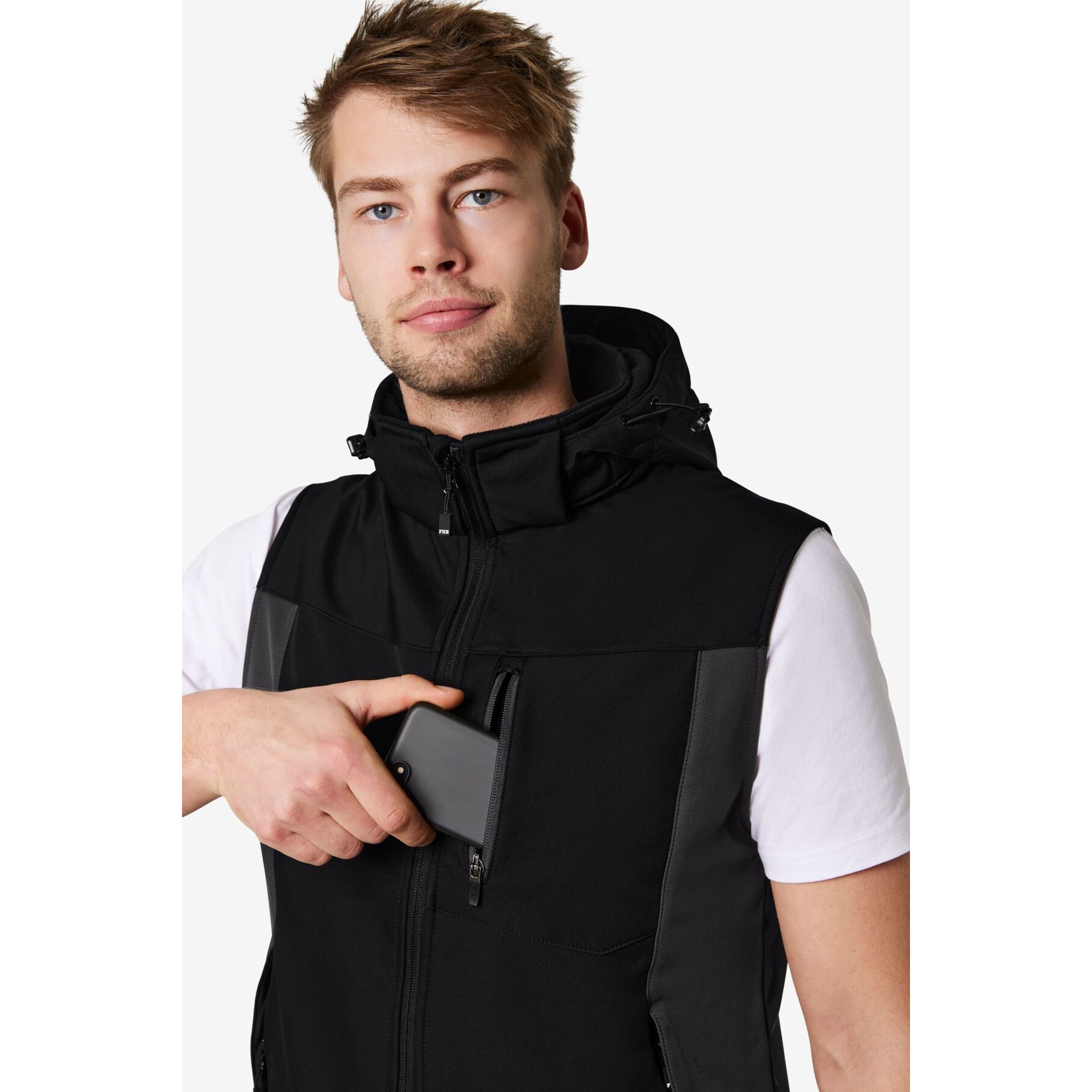 JUSTUS Softshell Weste anthrazit-schwarz 2XL