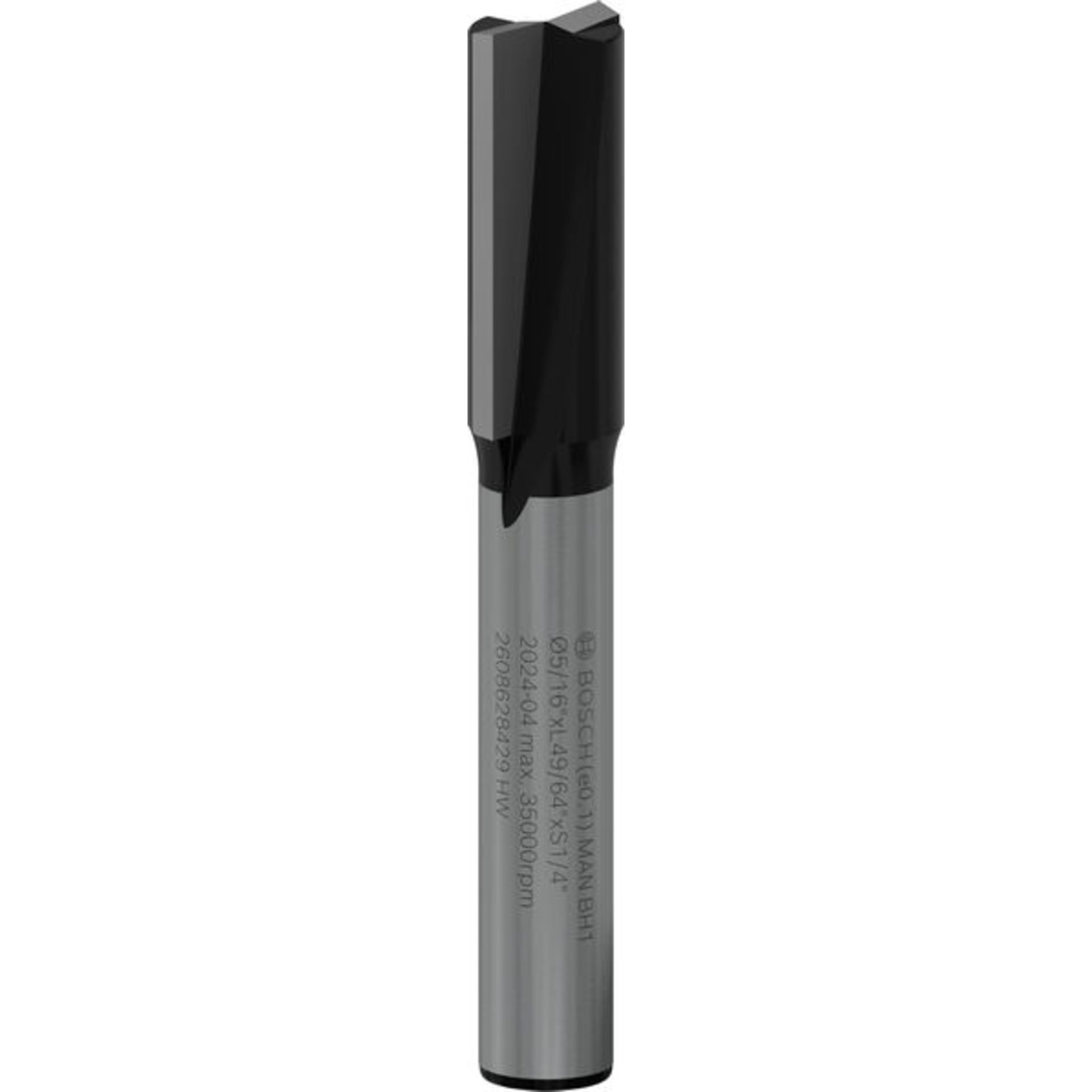 PRO Nutfräser, zweischneidig, Ø 5/16" x L 49/64", Schaft 1/4"
