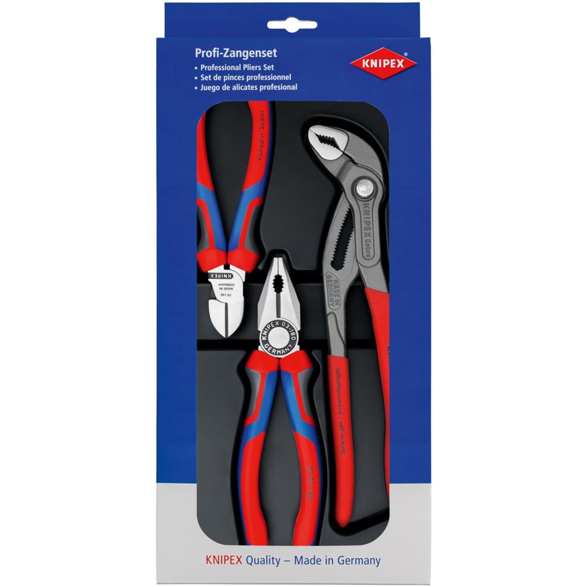Zangen-Satz Profi 3-teilig KNIPEX