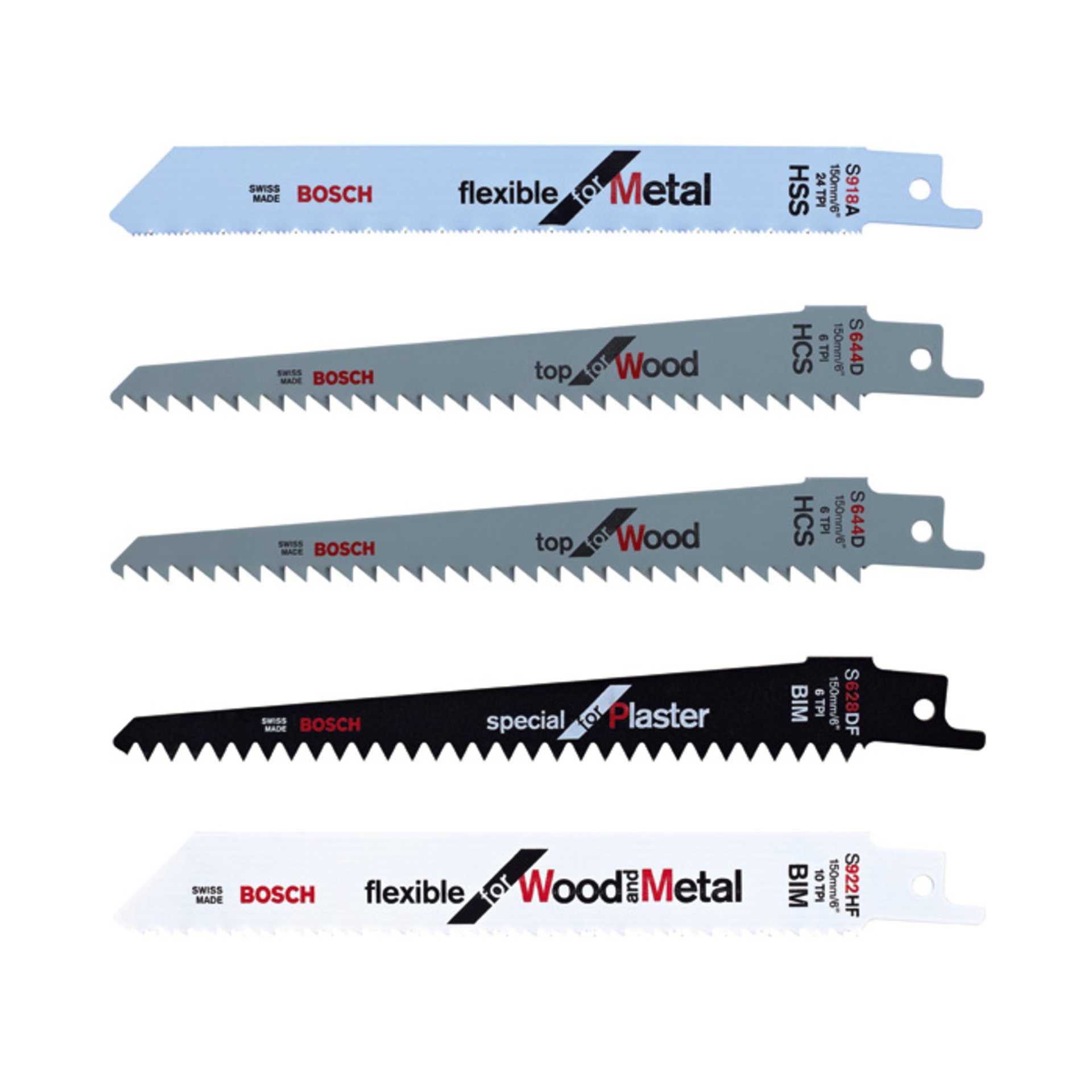 Messer-Set, Systemzubehör, 5 Stück