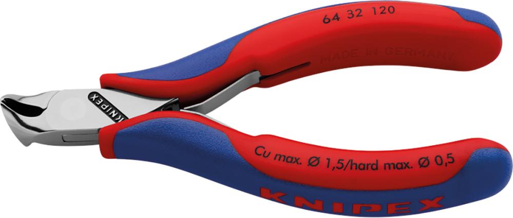 Knipex Vornschrägschneider Elektronik mit kleiner Fase 120mm Knipex Vornschrägschneider Elektronik mit kleiner Fase 120mm