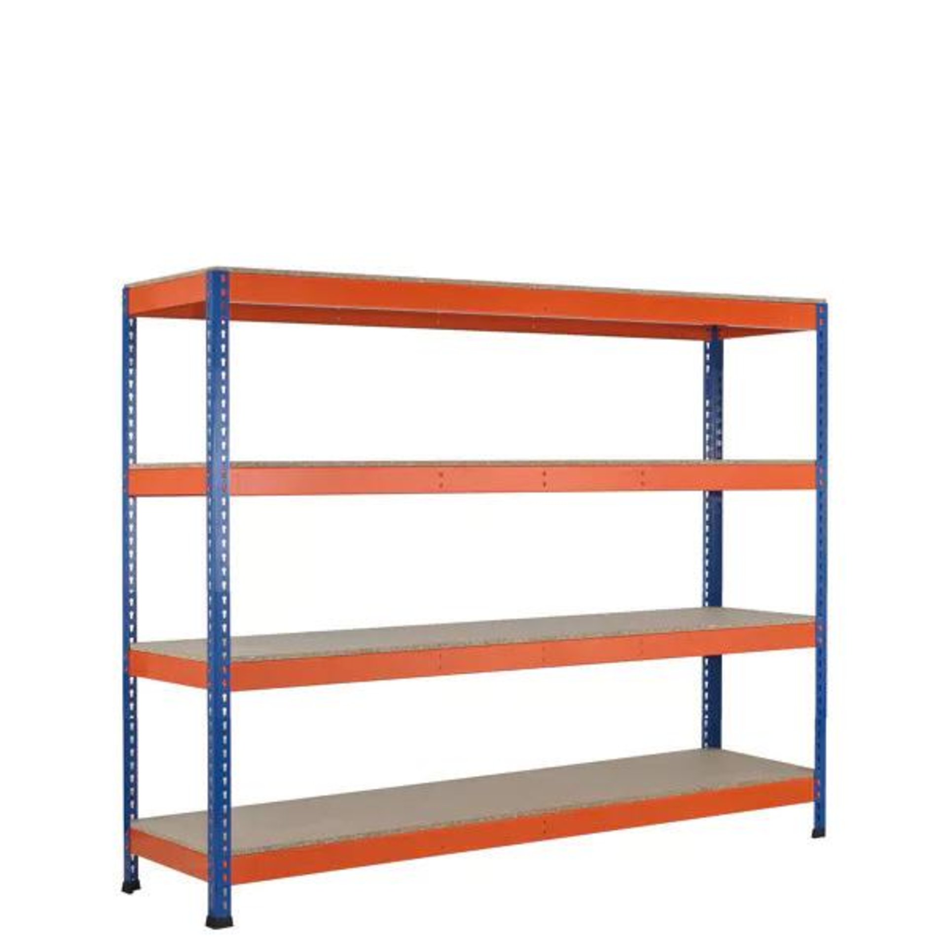 Weitspannregal Z1 B1536xT469xH1981 mm Grundfeld 4 Spanplatten Fachlast 640kg