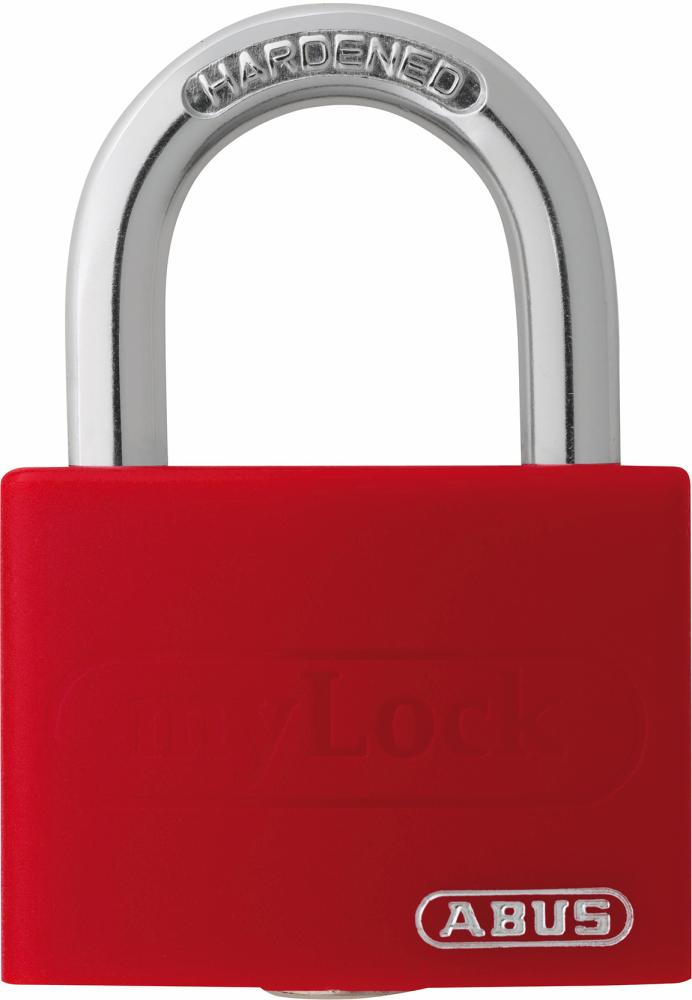 Abus AV-Vorhangschloss T65AL/40 Lock -Tag, Aluminium leicht massiv rot Abus AV-Vorhangschloss T65AL/40 Lock -Tag, Aluminium leicht massiv rot