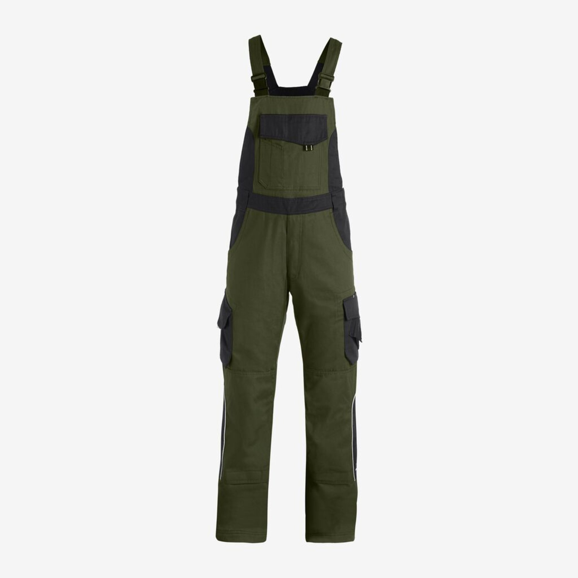 ECKHARD Latzhose oliv-schwarz 54
