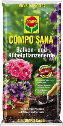 Compo-Sana Balkon- und Kübelpflanzenerde 50 Liter Compo-Sana Balkon- und Kübelpflanzenerde 50 Liter