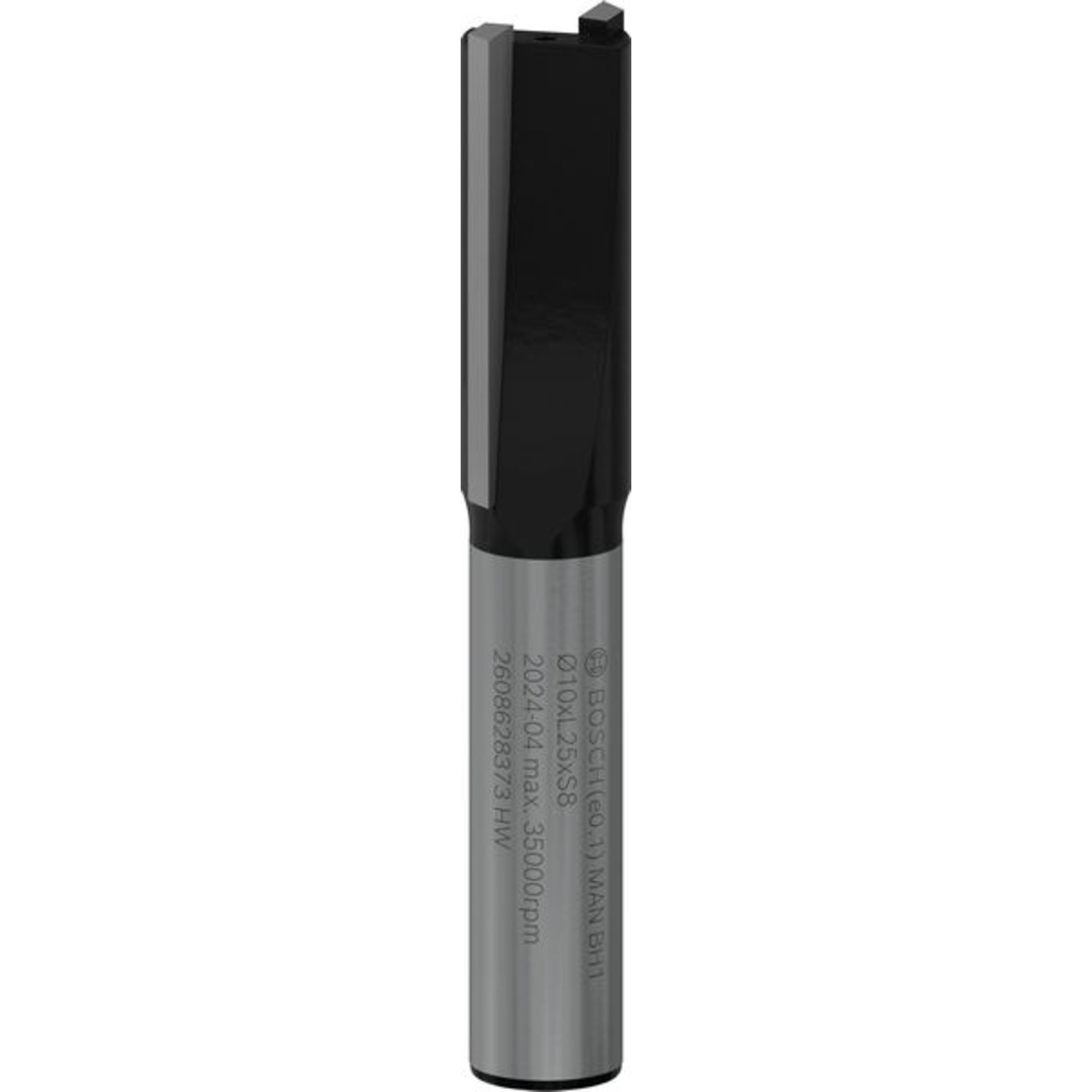 PRO Nutfräser, zweischneidig, Ø 10 x L 25, Schaft 8 mm