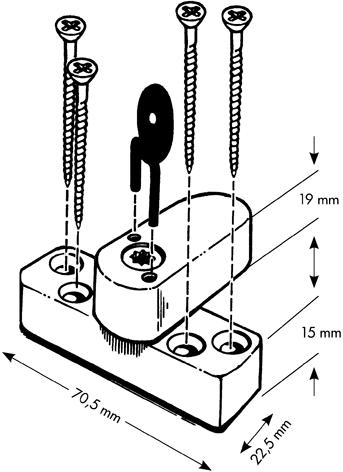 Fenstersicherung 1-flügelig braun